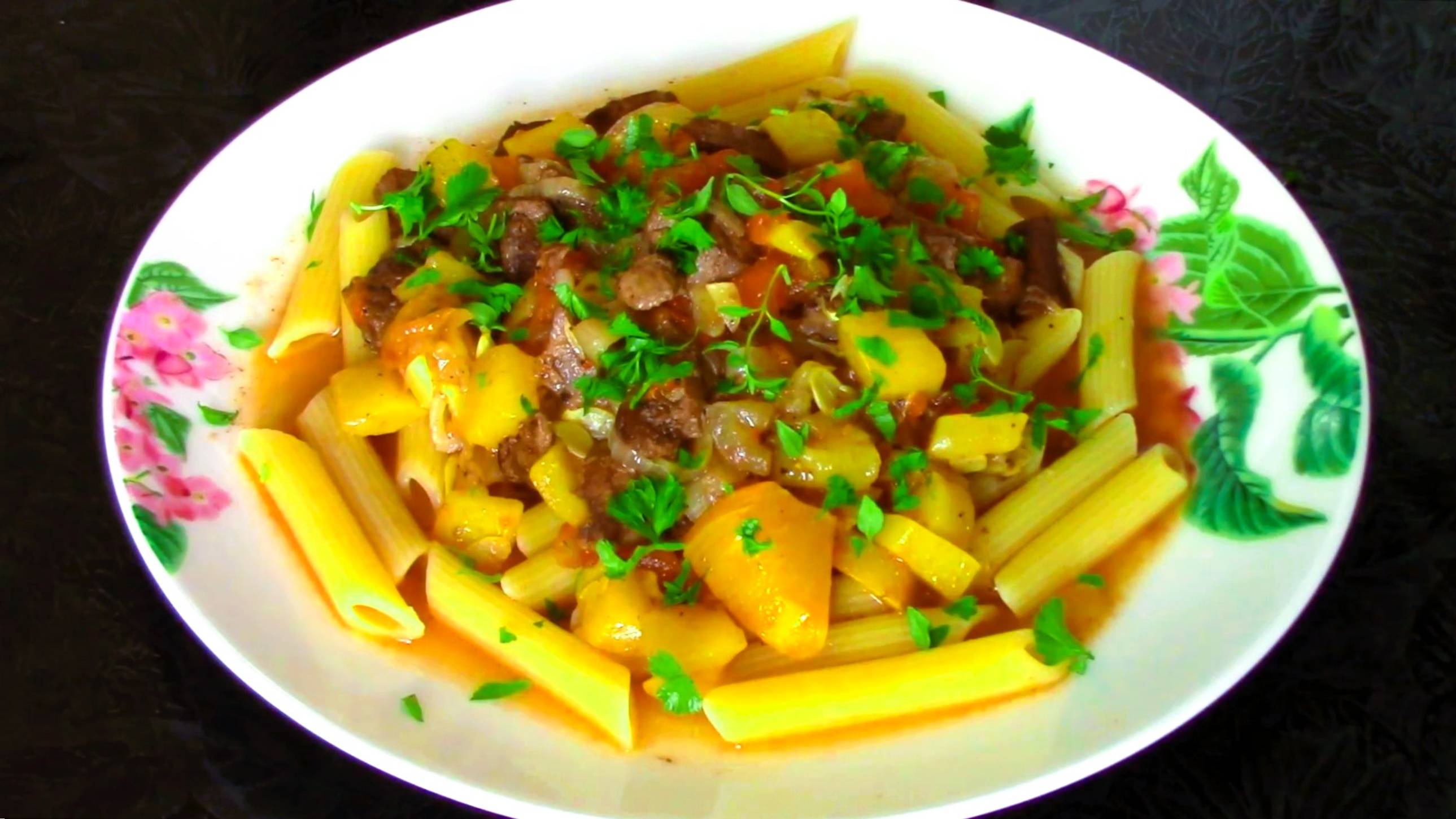 Печенка с кабачком