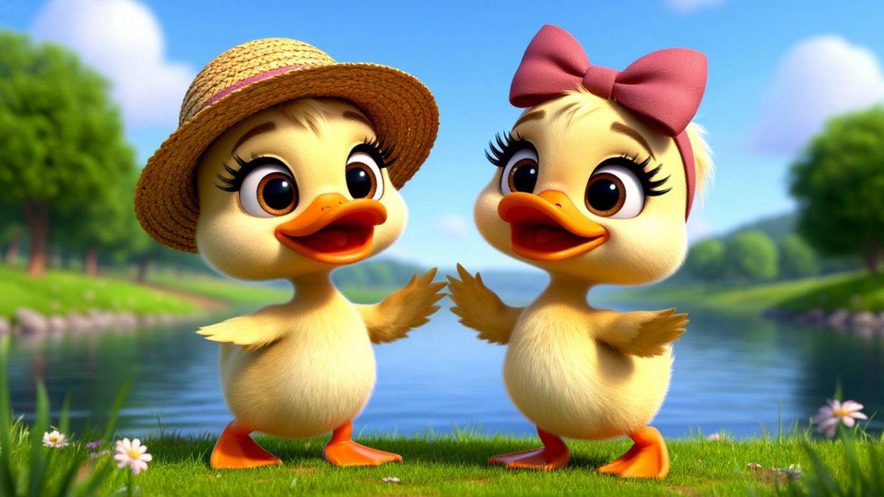 Танец Маленьких Утят + Весёлый Мультик и Песенки для Детей и Малышей