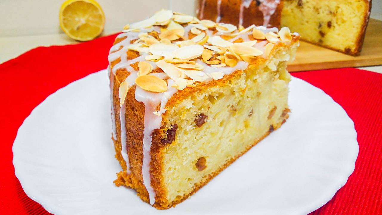 ТВОРОЖНЫЙ ПИРОГ с Яблоками и миндалем