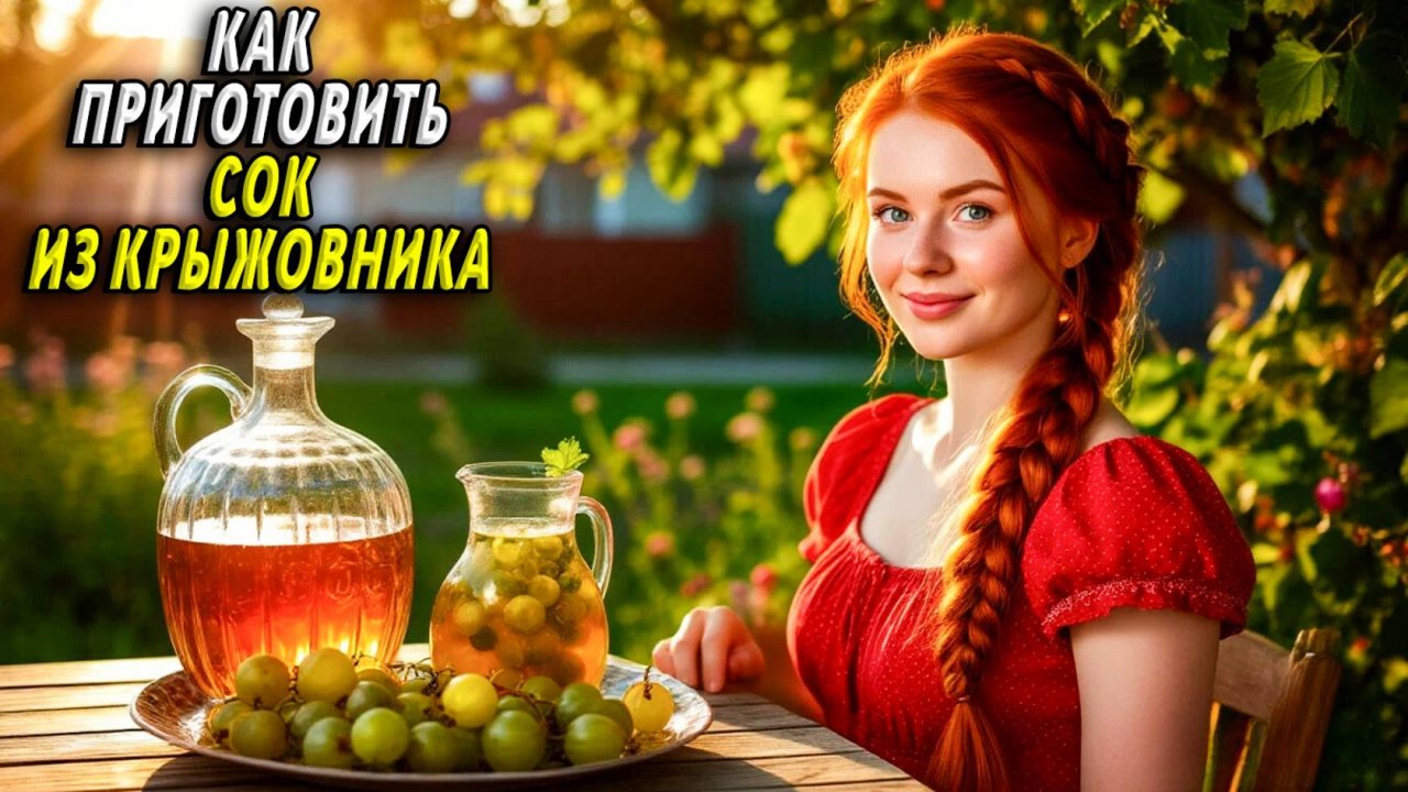 Как приготовить сок из крыжовника