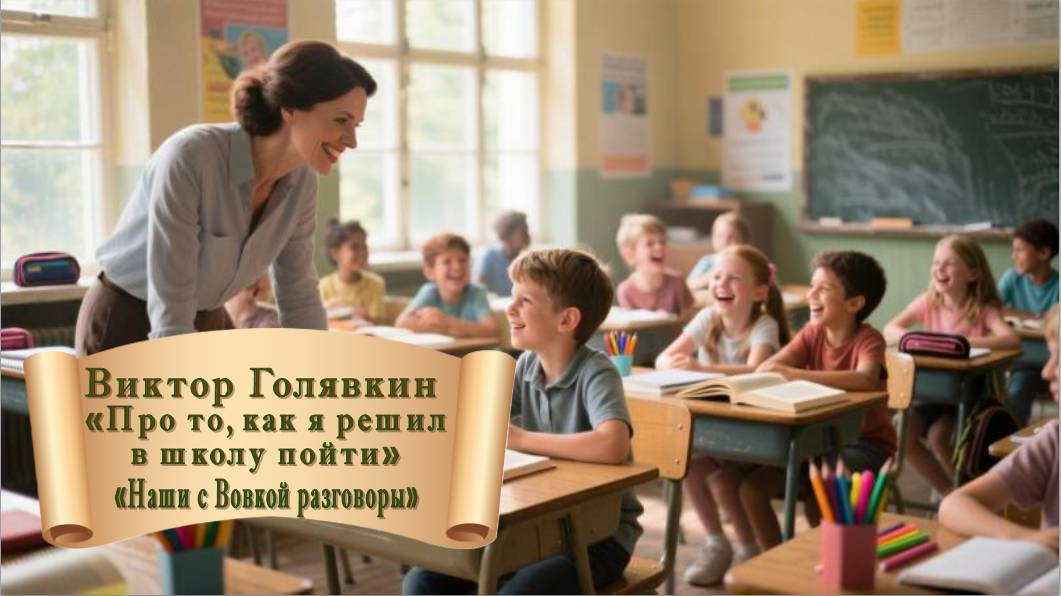 Виктор Голявкин "Про то, как я решил в школу пойти" из серии "Наши с Вовкой разговоры"