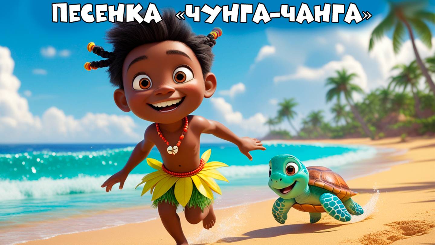 🎵🌴 Чунга-Чанга — Весёлая песенка про остров | Детский мультфильм в 3D | Песенка для детей