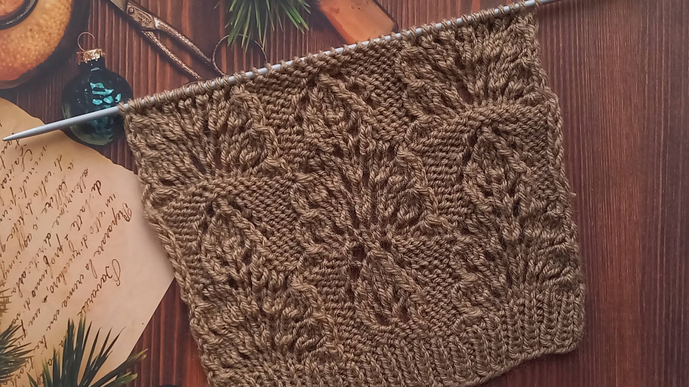 МК Узор спицами