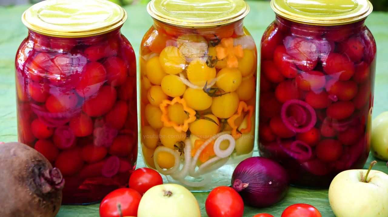 🍅Сладкие маринованные помидоры на зиму в розовой заливке и не только!