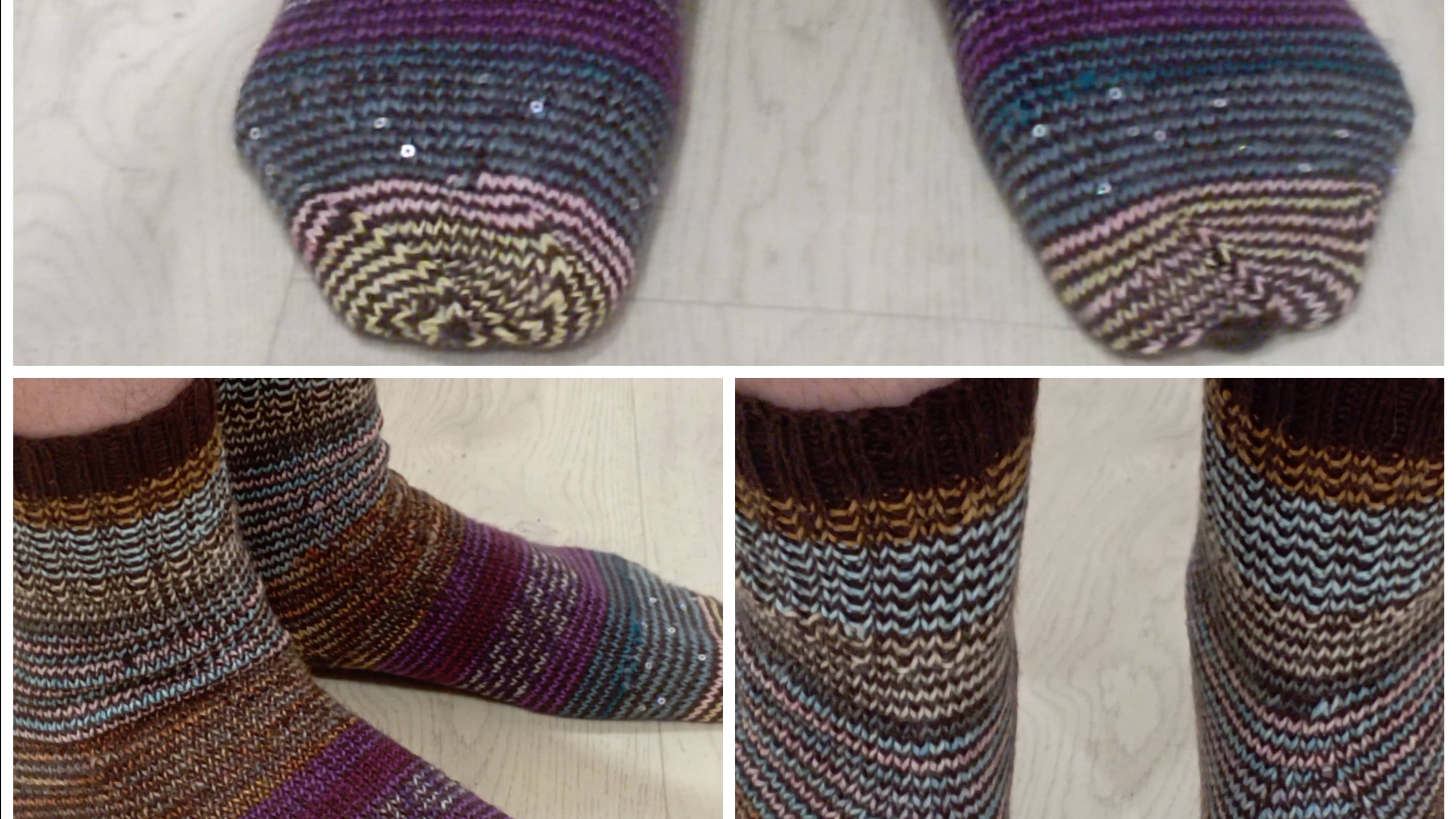 Ты так хочешь дочку, что связала мне носки со стразами?