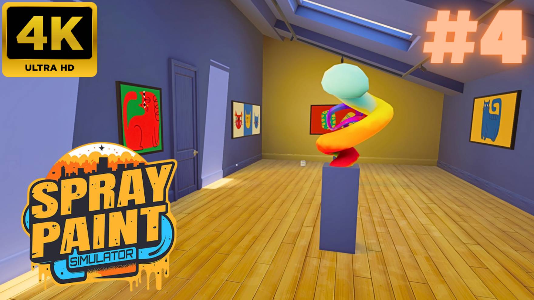 Spray Paint Simulator: Gallery #4 (4K)