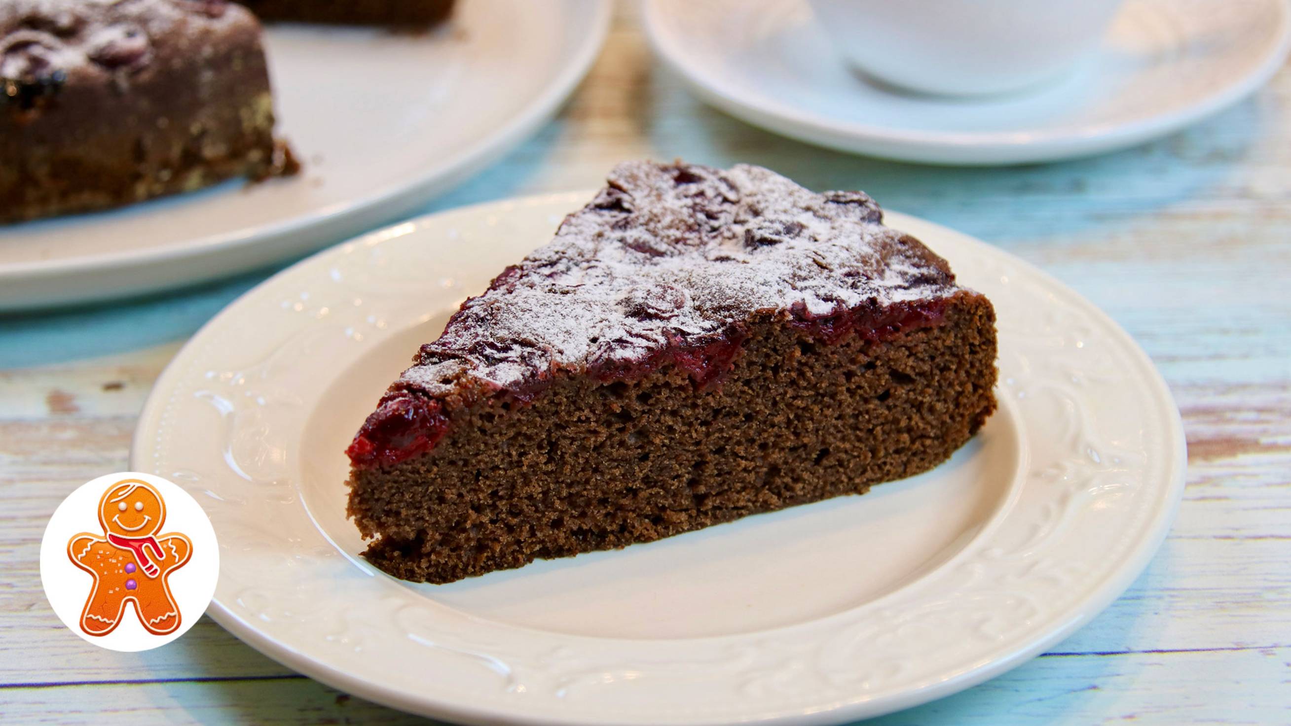 Вишневый пирог 🍒 Постный, простой и быстрый