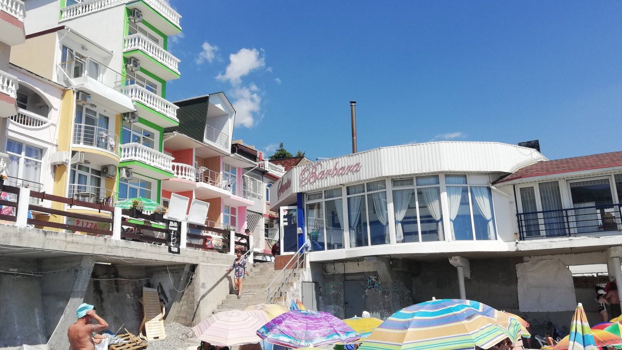 Обзор обеда и  ресторана Санта Барбара в Утесе . Отдых у черного моря в Крыму. Цены и меню.