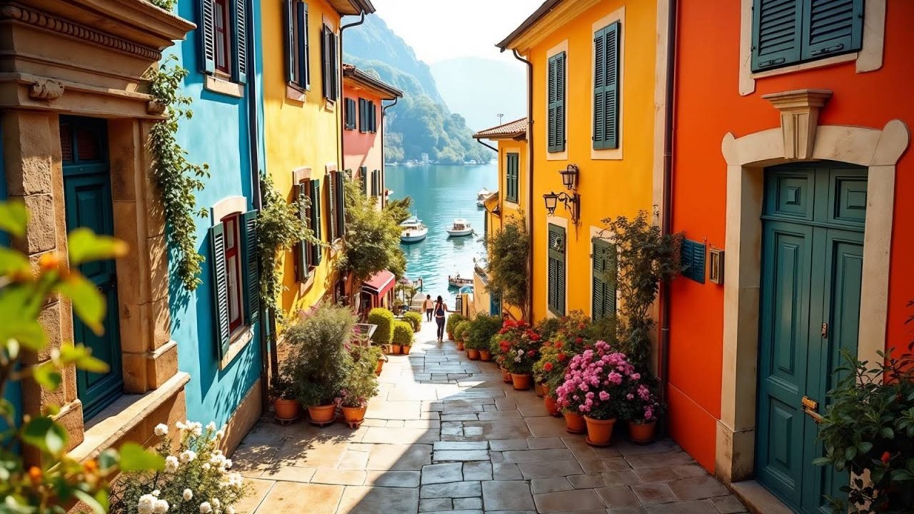 Пешая прогулка по Варенне перед летним дождём | Захватывающие виды на озеро Комо | #шариклайф