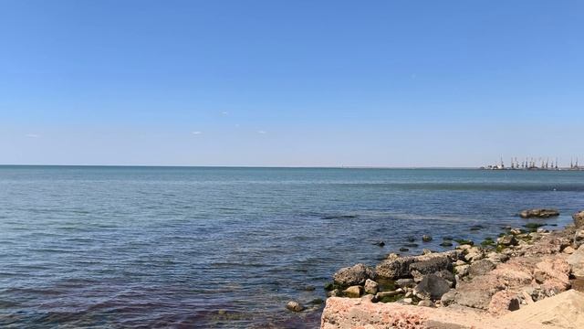 Море "3-пляж" 🌊 ⛵💦(Запорожьская обл. г. Бердянск) 4K 60fps SDR Кодек H 264.