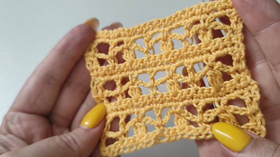 Ажурные дорожки крючком. Отличный узор для обработки края, палантинов и авосек.