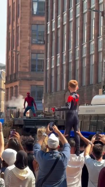 «Человек-паук 4», кадры со съемок, часть 13, Глазго, Шотландия