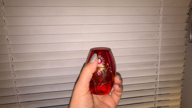 Мини ваза Burgundy crystal