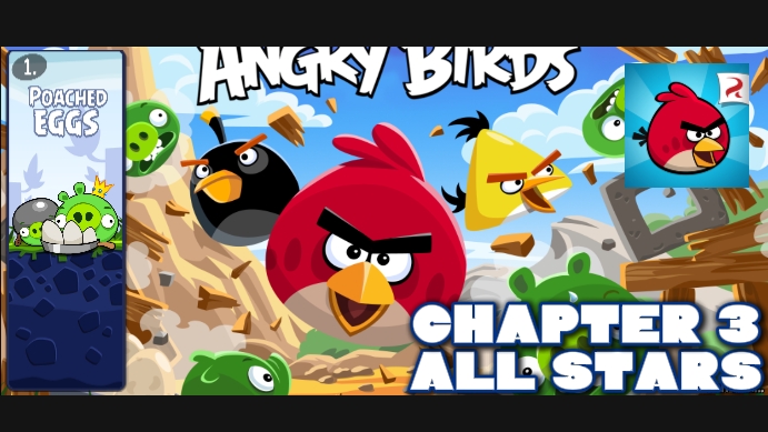 Все уровни "Poached Eggs" на 3 звезды. Angry Birds Classic. 3 часть.