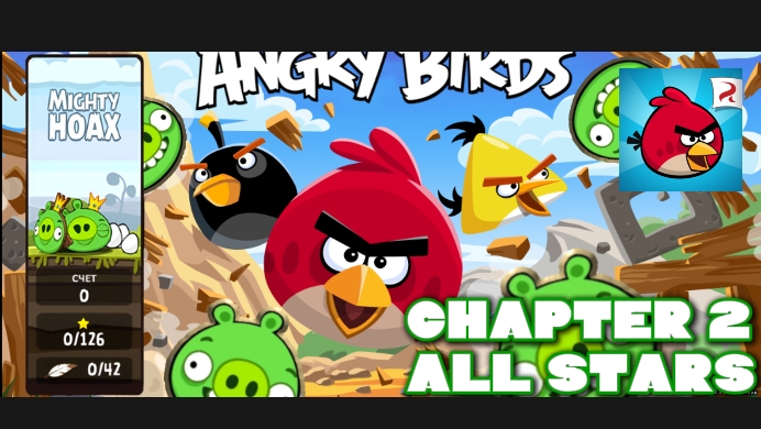Все уровни "Mighty Hoax" на 3 звезды. Angry Birds Classic. 2 часть.