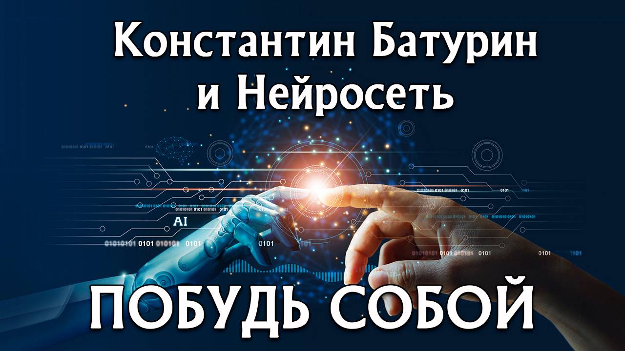 ПОБУДЬ СОБОЙ - Константин Батурин и Нейросеть