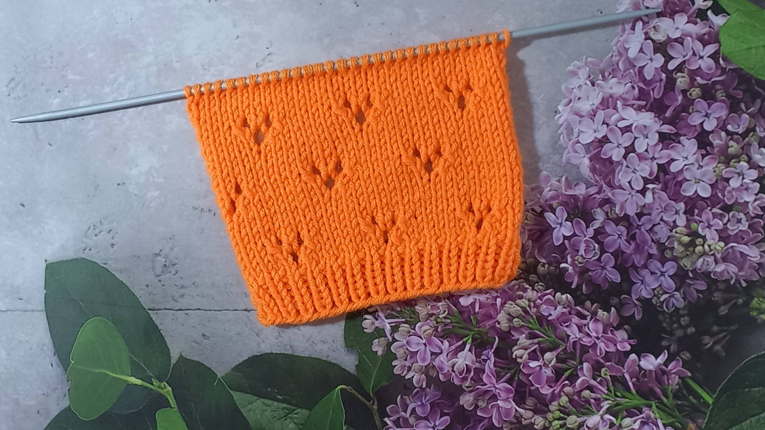 МК Узор спицами