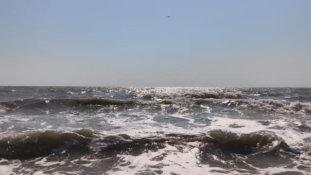 Шторм на море в Бердянске ! 4K SDR