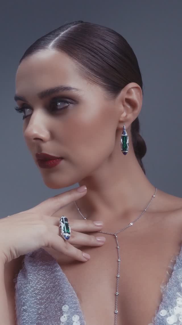 Сет с турмалинами индиголитами