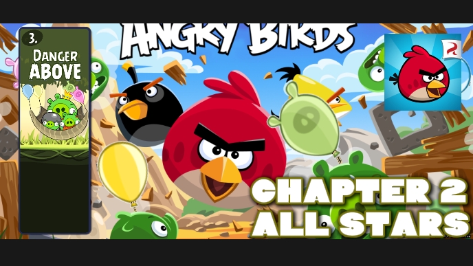 Все уровни "Danger Above" на 3 звезды. Angry Birds Classic. 2 часть.