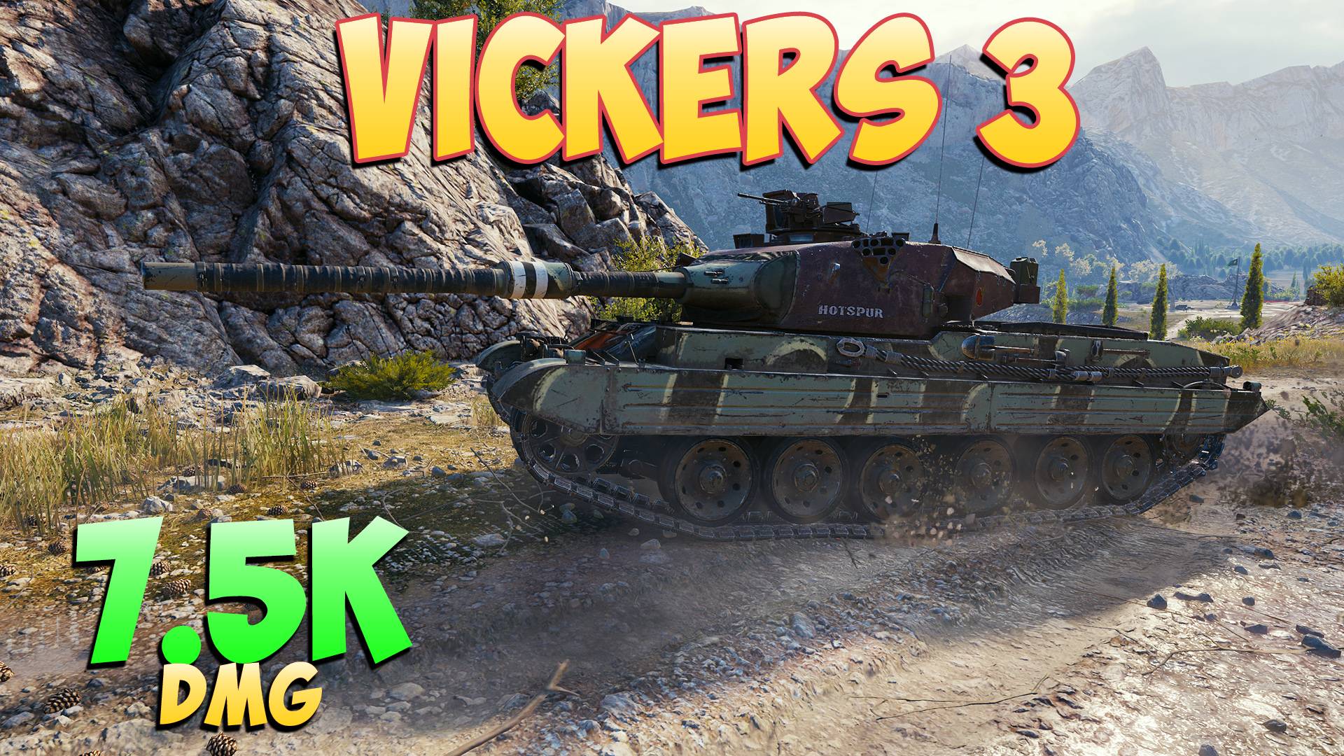 Vickers 3 • Плохое начало! - 4 Фрагов 7.5K Урона • Мир Танков