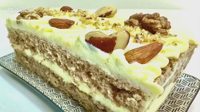 Вкусный ореховый торт!