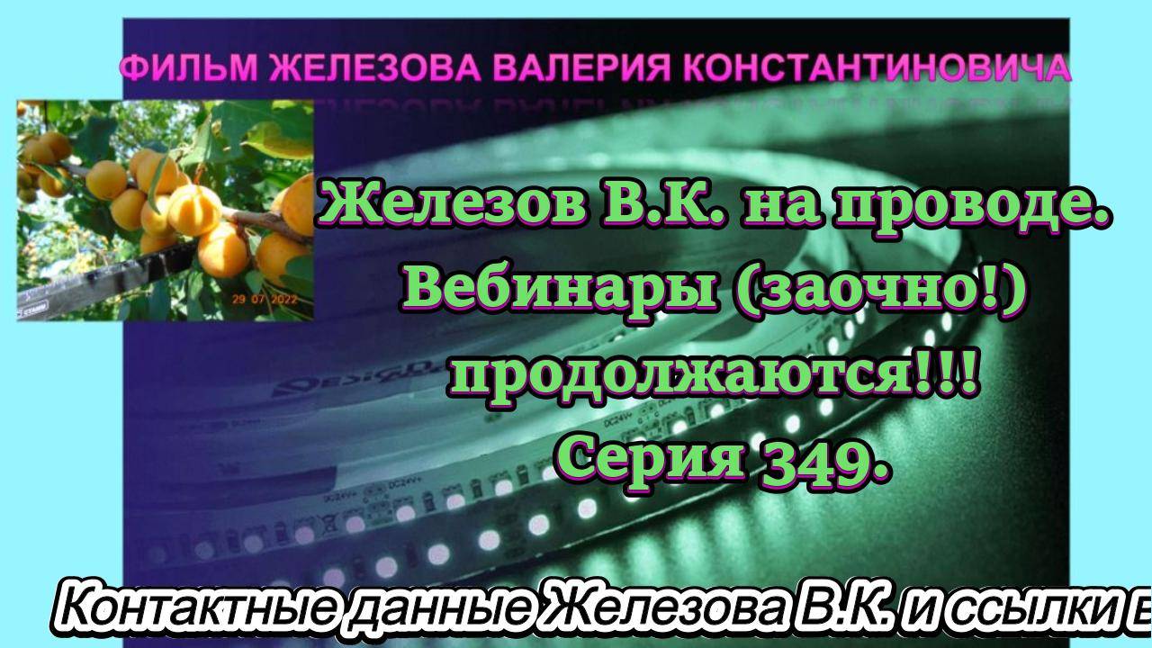 Железов В.К. на проводе. Вебинары (заочно!) продолжаются!!! Серия 349.