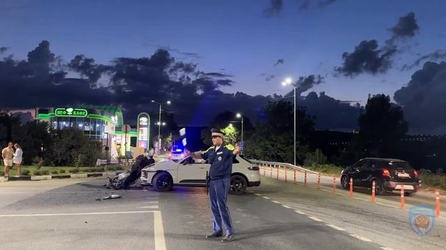 ДТП с пострадавшим мотоциклистом и пассажиром на автодороге «Ялта-Севастополь»