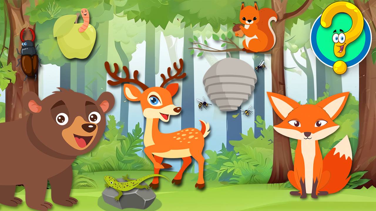 Чей это домик - В лесу - Развивающий мультфильм про животных - Крошка Антошка для детей