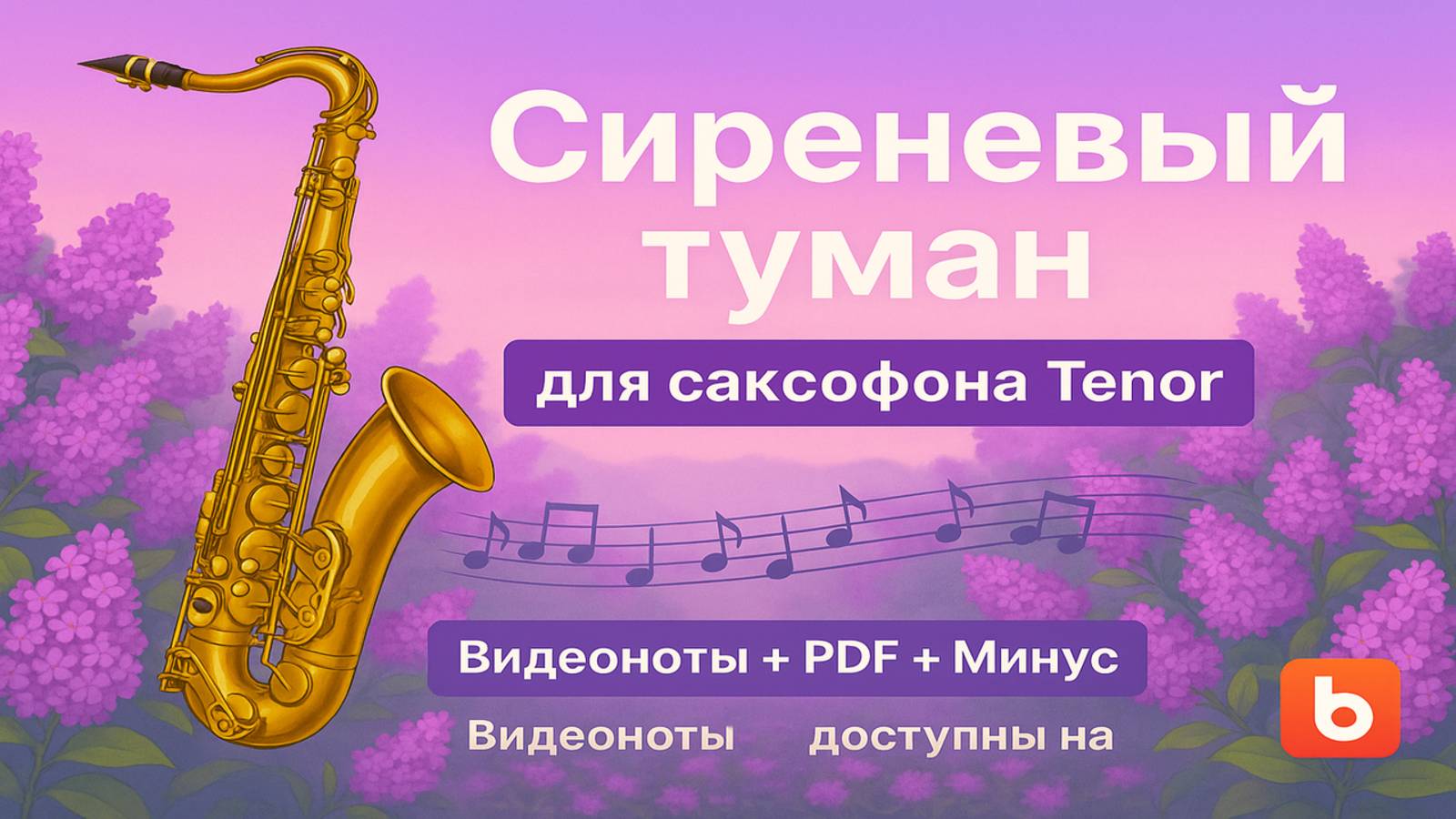 🎷 Sax Tenor Cover — Сиреневый туман | PDF + Минусовка