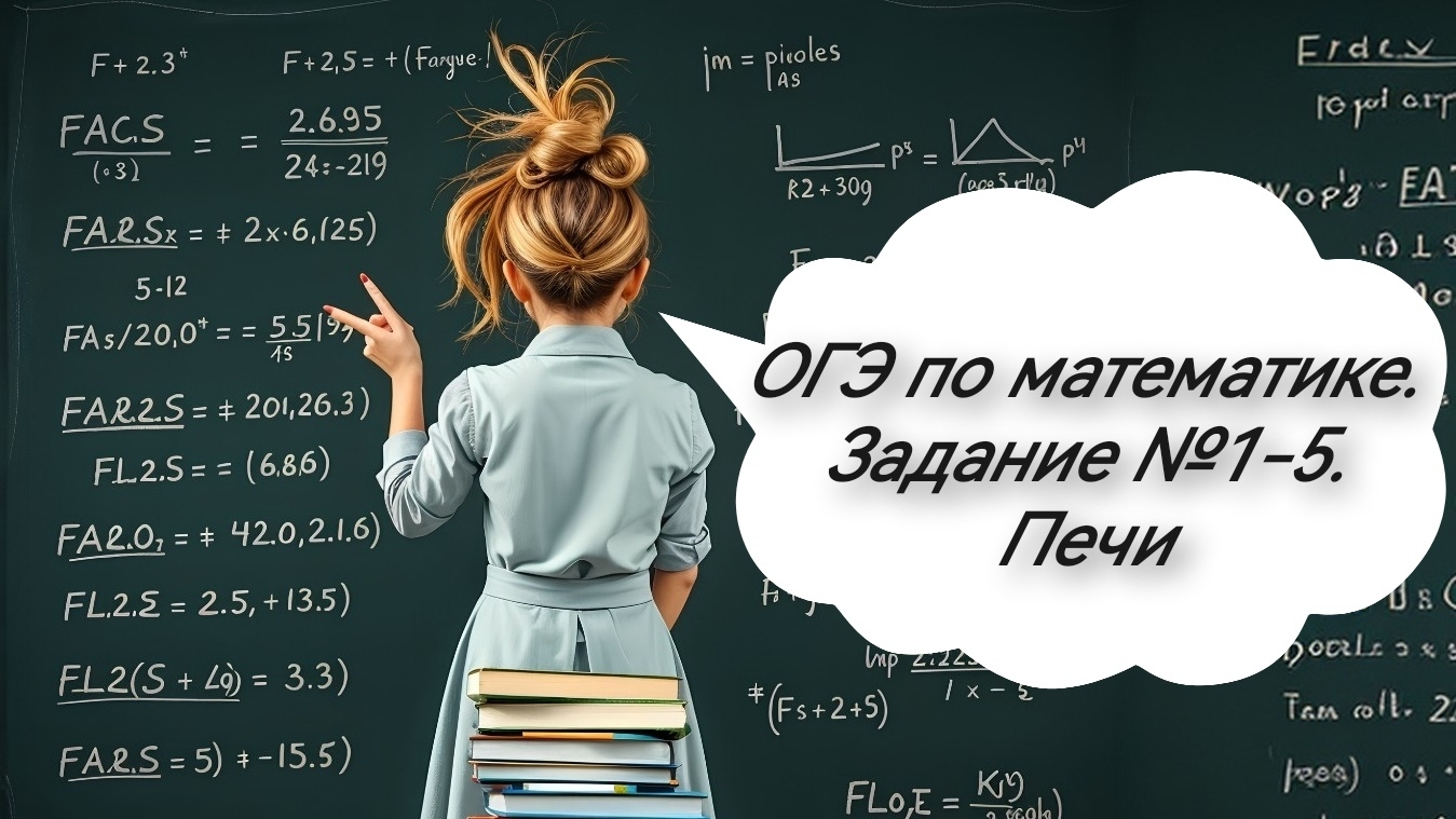 ОГЭ по математике.  Задание 1-5. Печи