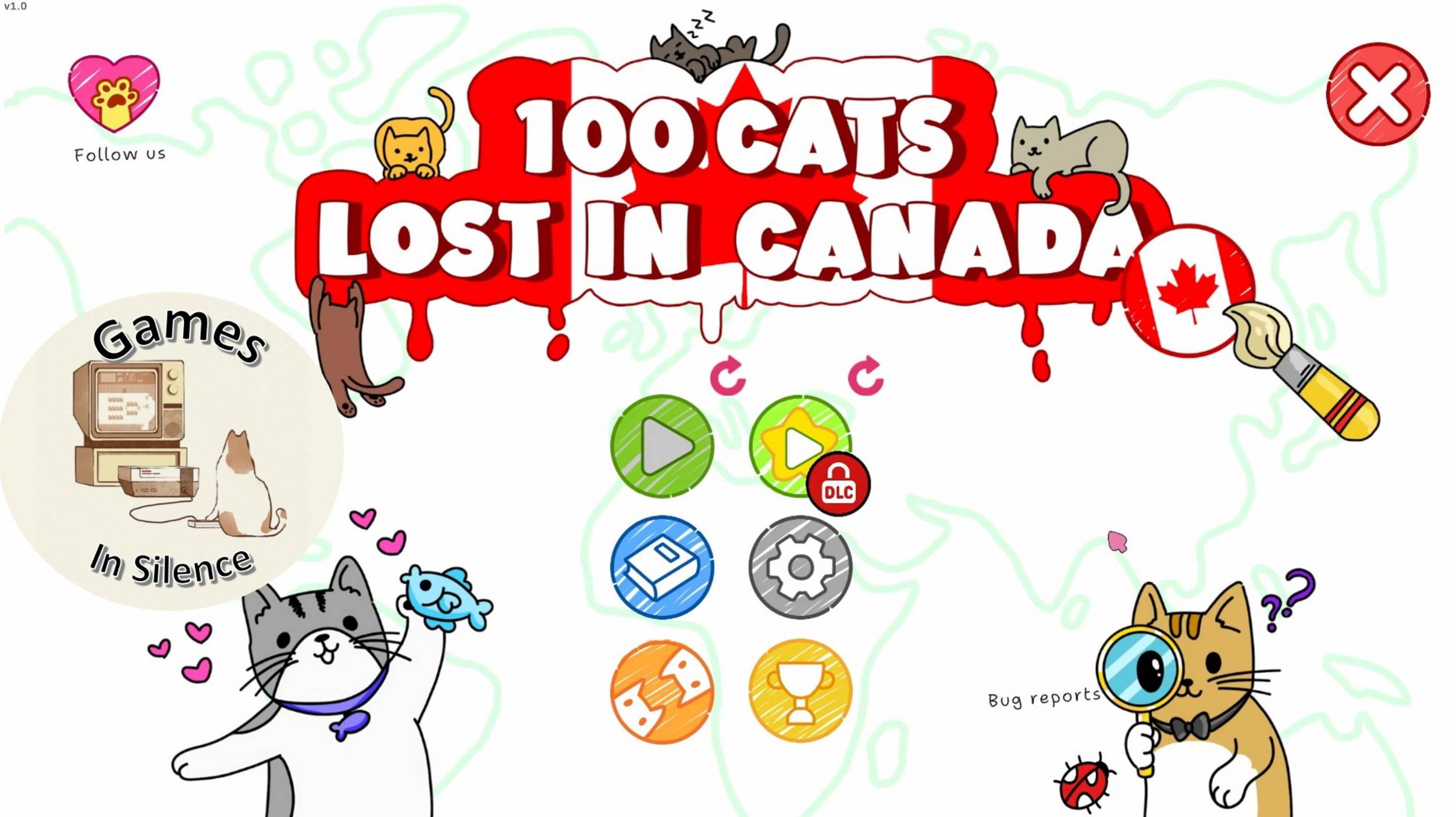 100 Cats Lost in Canada. Walkthrough