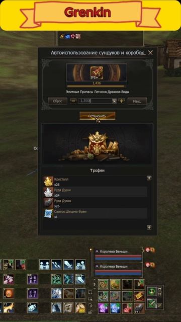 1500 Элитные Припасы Легиона Дракона Воды Lineage 2 Main/RuOff