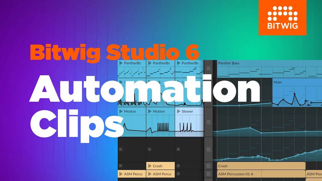 Bitwig Studio 6: Automation Clips