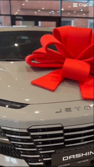 Гигантский красный бант 100 см — идеальный акцент для подарка на авто!