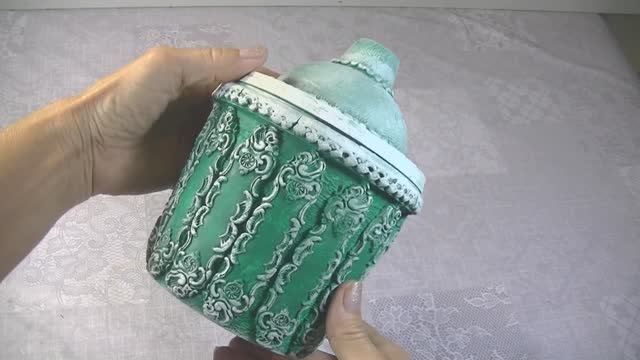 Креативный декор пластикового ведра своими руками .