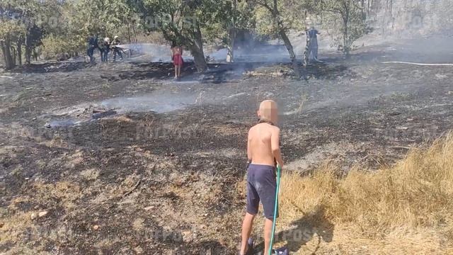 Возгорание в районе п. Сахарная головка.