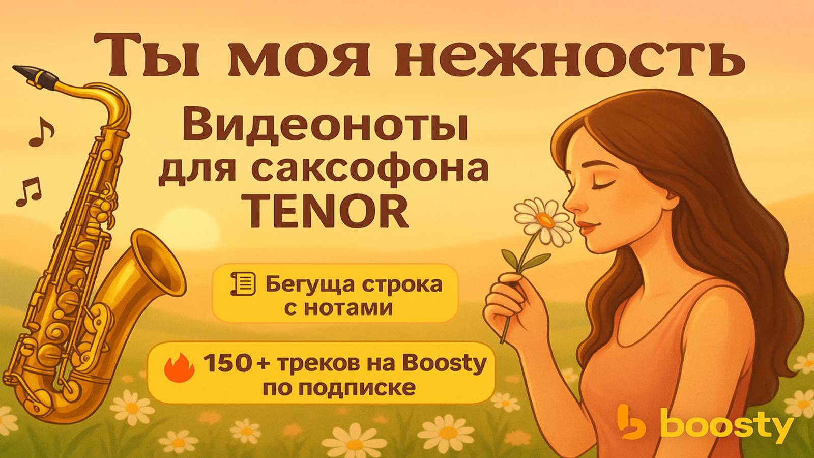 🎷 Sax Tenor — Ты моя нежность (НАРГИЗ) | Видеоноты + PDF + Минус