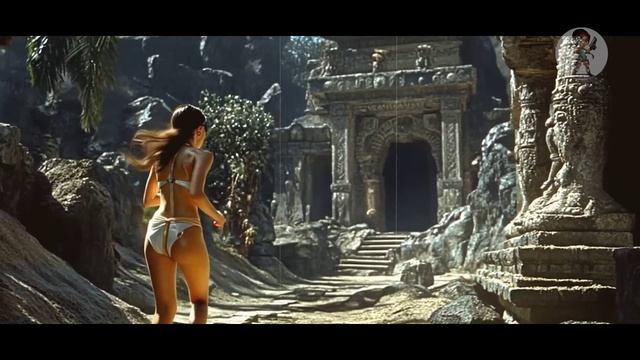 Пародия на Лару в ретро стиле от ИИ #5