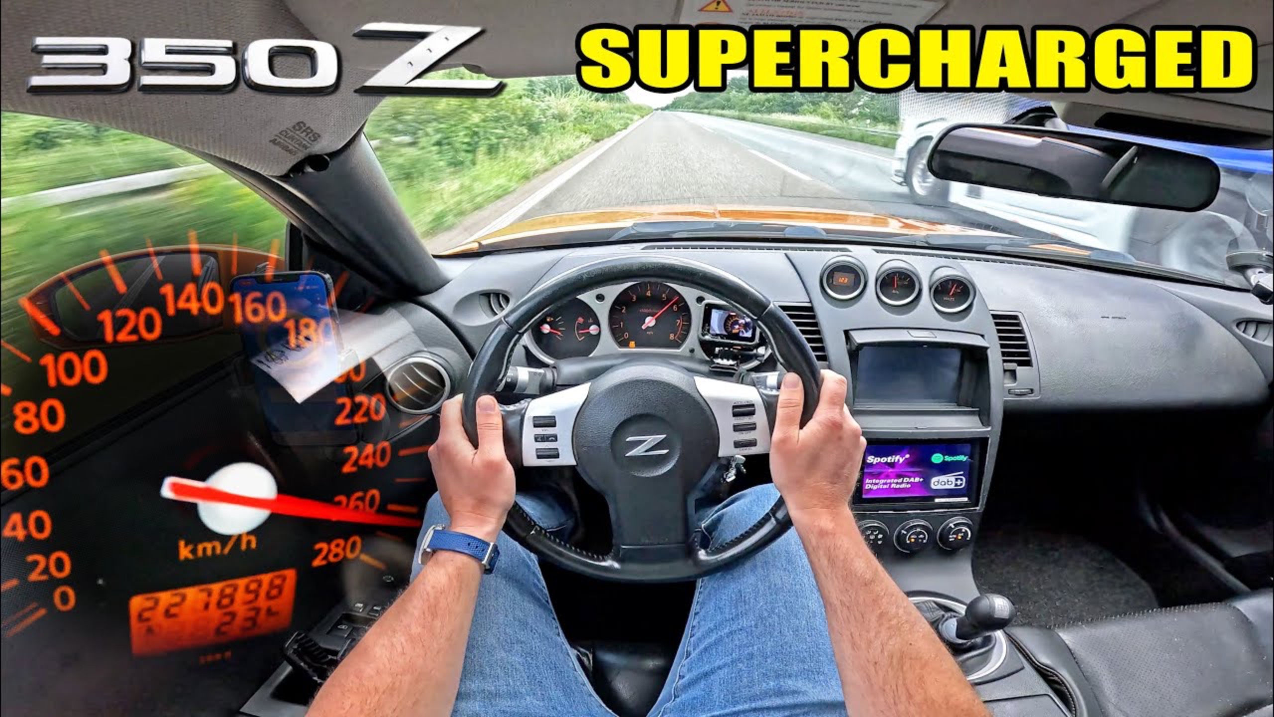 400ЛС Nissan 350Z с НАГНЕТАТЕЛЕМ | МАКСИМАЛЬНАЯ СКОРОСТЬ на АВТОБАНЕ AutoTopNL