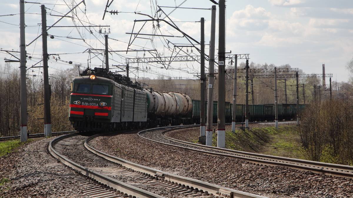 Поезда под Орехово-Зуево. Платформа Войново и перегон Поточино - Орехово-Зуево Московской жд