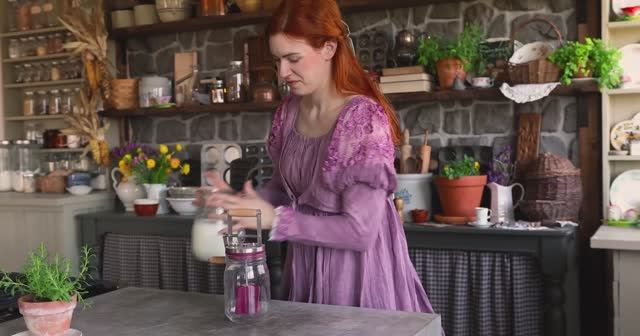 Расписной хлеб и растительное цветочное масло Деревенская жизнь, underatinroof