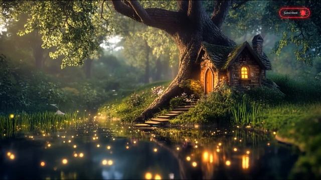 Сказочный домик - Умиротворяющая музыка эльфийского леса для расслабления, фоновая музыка для сна