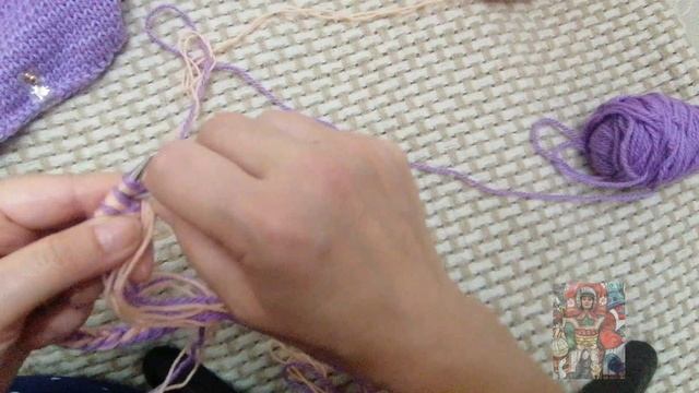 Экспресс-описание вязания "Простой шапки"_Хеликс_Утолщенный наборный край