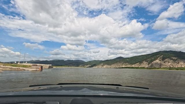 Бурятия. Татаурово. Селенга. Паром.