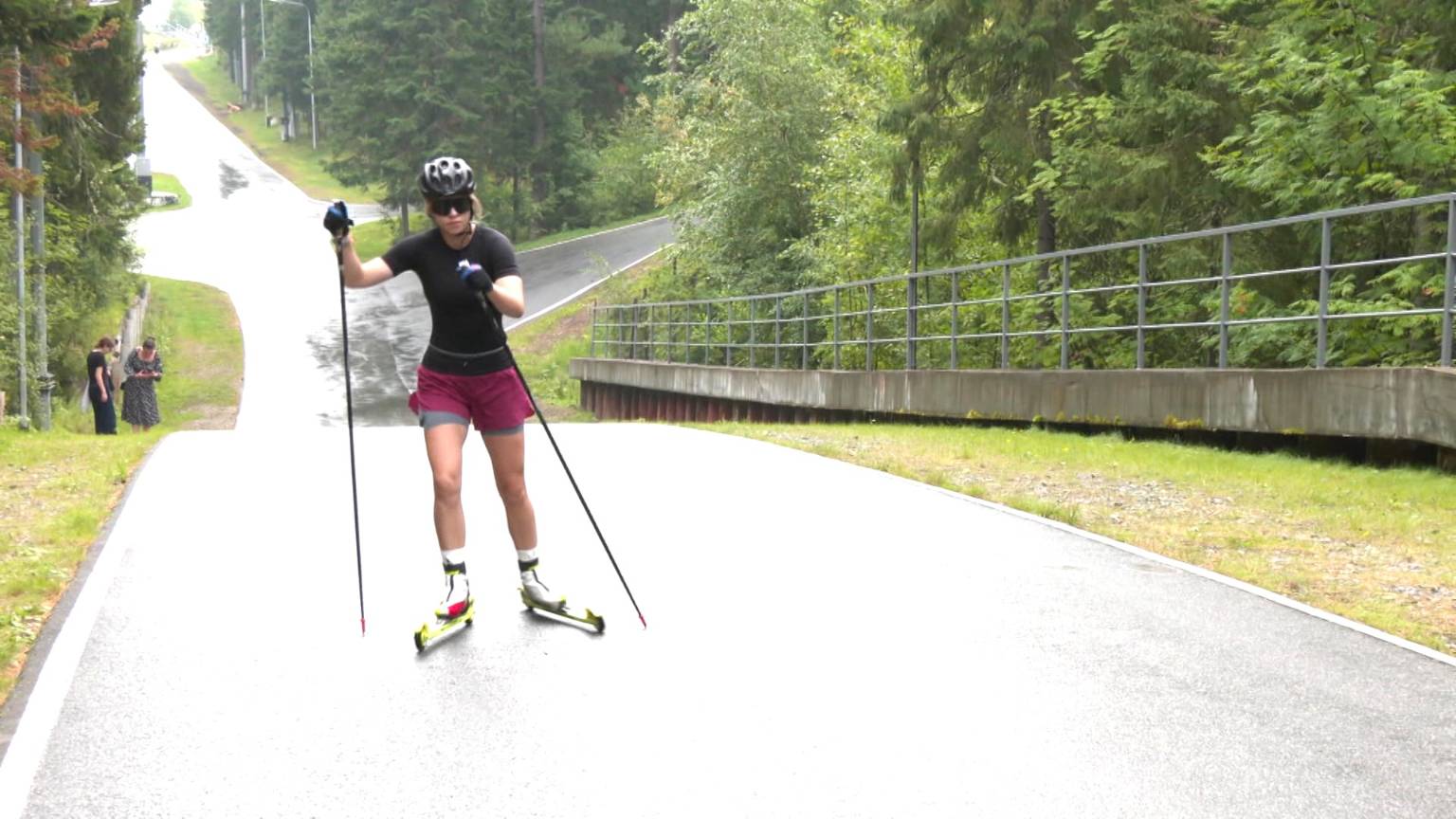 Тренировка женской сборной Югры по биатлону