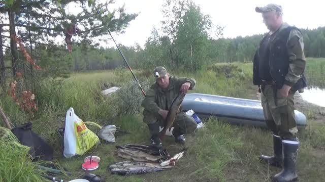 Охота и рыбалка в тайге. Щуки на спиннинг, кружки, самоловки. Охота на рябчика.