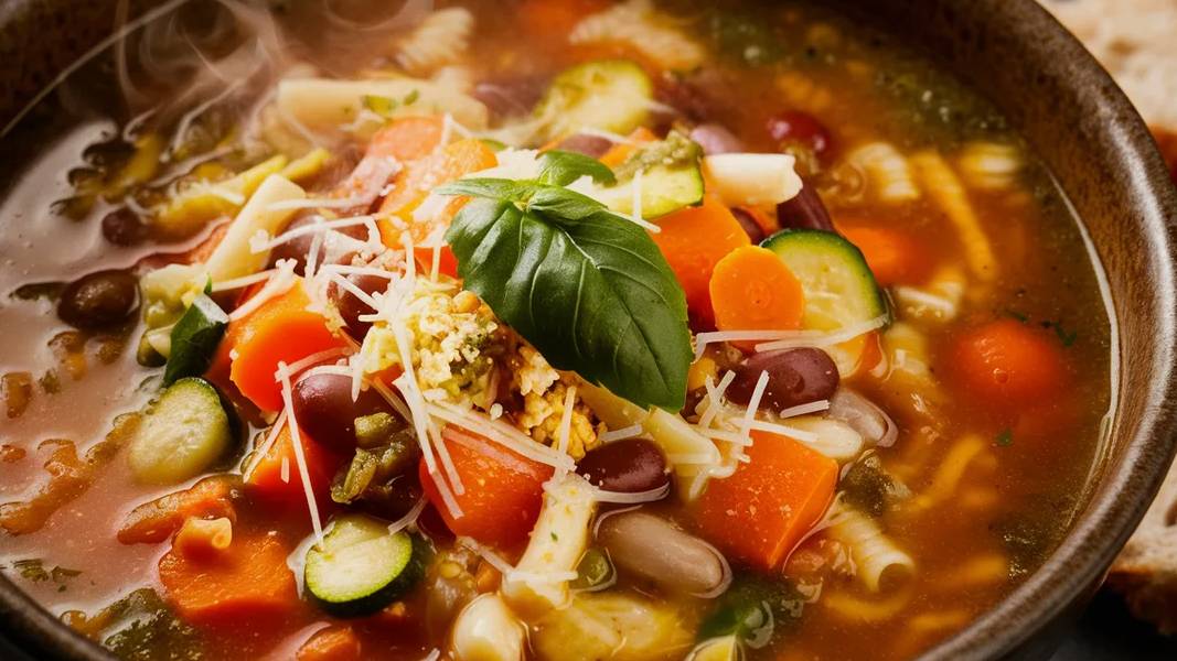 Минестроне овощной суп.