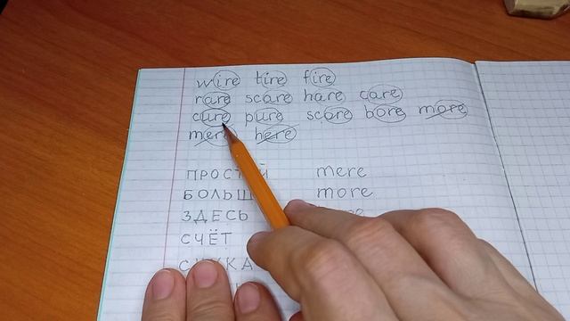 52 Английское письмо Диктант Буквы A O U I E в IVтипе слога Транскрипция Произношение Правила чтения