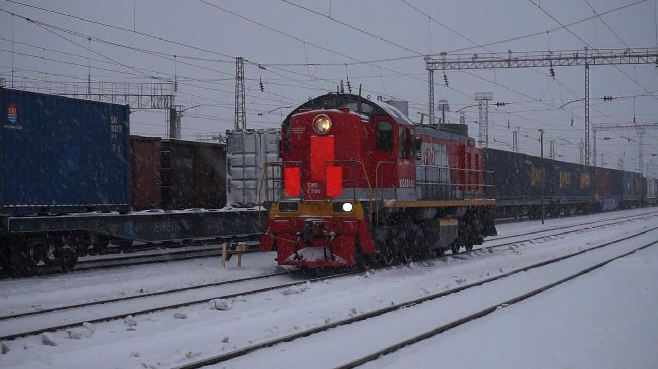 Тепловоз ТЭМ2-6240. Резервом.